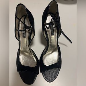 Dolce & Gabbana Vintage Suede/Leather Heeled Sandals